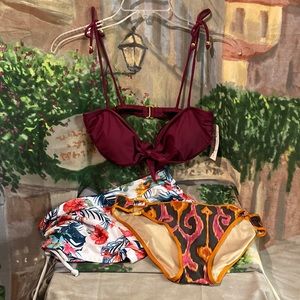Bikini top and 2 bottoms bundle